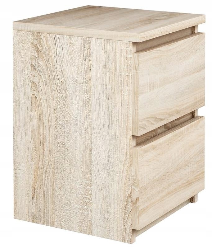 Szafka nocna EX3 sonoma stolik nocny 2 szuflady - 2