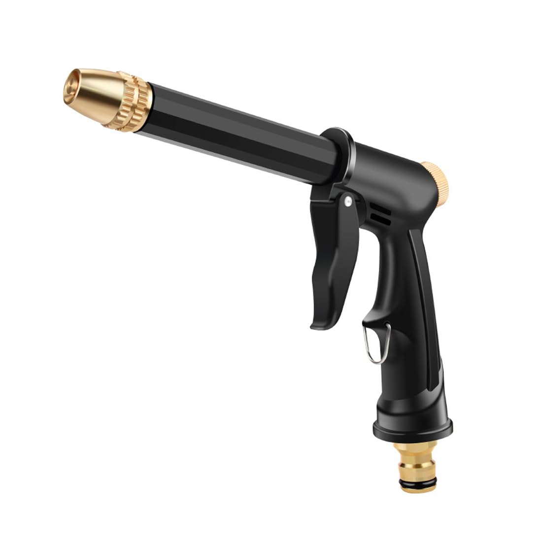 Szt Pistolet wysokociśnieniowy do wody ze stali nierdzewnej regulowany metalowy pistolet do rozpylania wody pod wysokim ciśnieniem do ogrodu pistolet