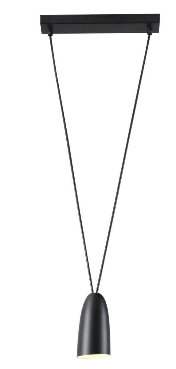 Lampa wisząca Sistema czarna 1xG9x40W industrialna wym: 120 x 30 x 8 cm metal Maxlight