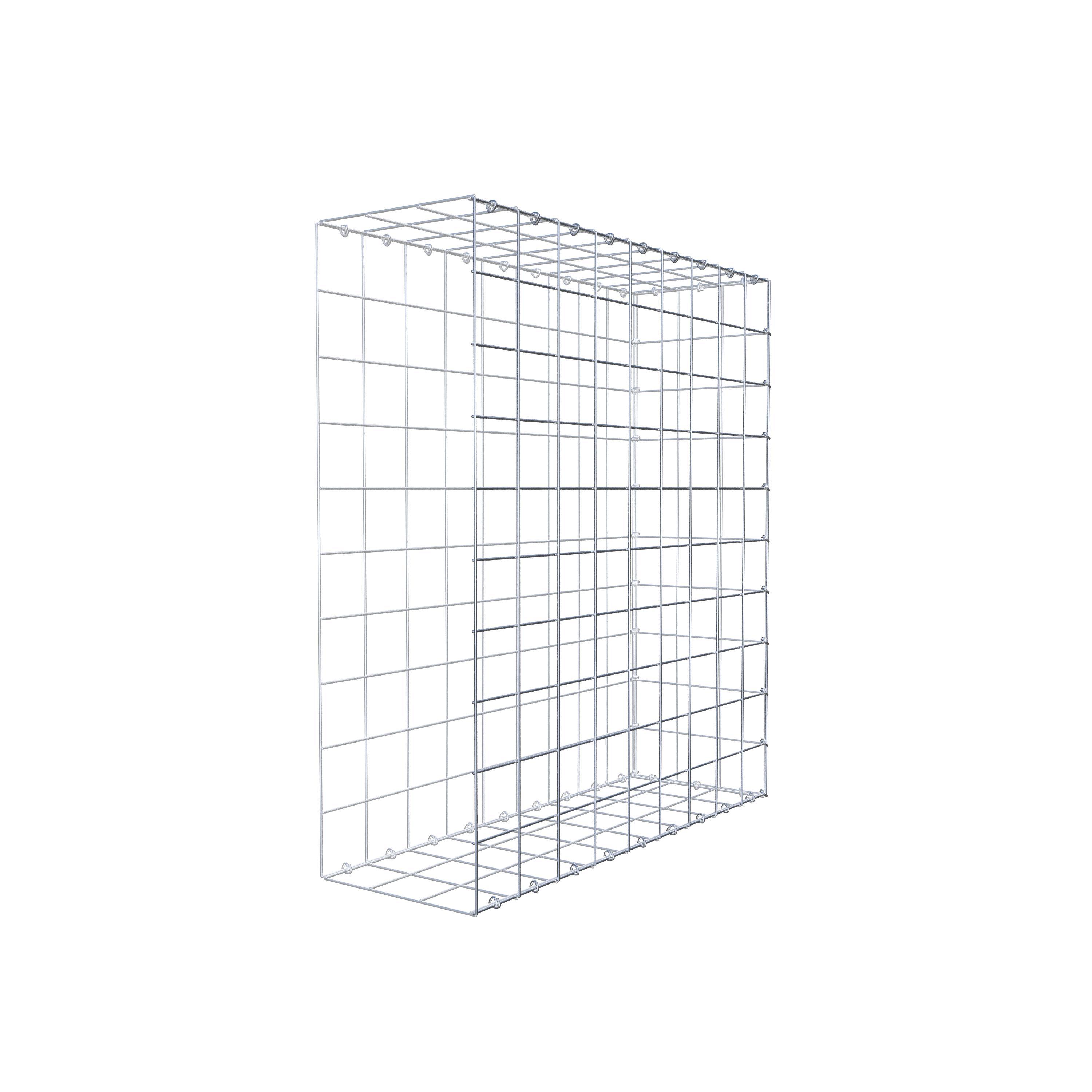 Gavión para alargar en acero galvanizado 100x90x30cm (LxAxP), malla 10 x 10cm, Anillo en C, sin rejilla frontal - 5