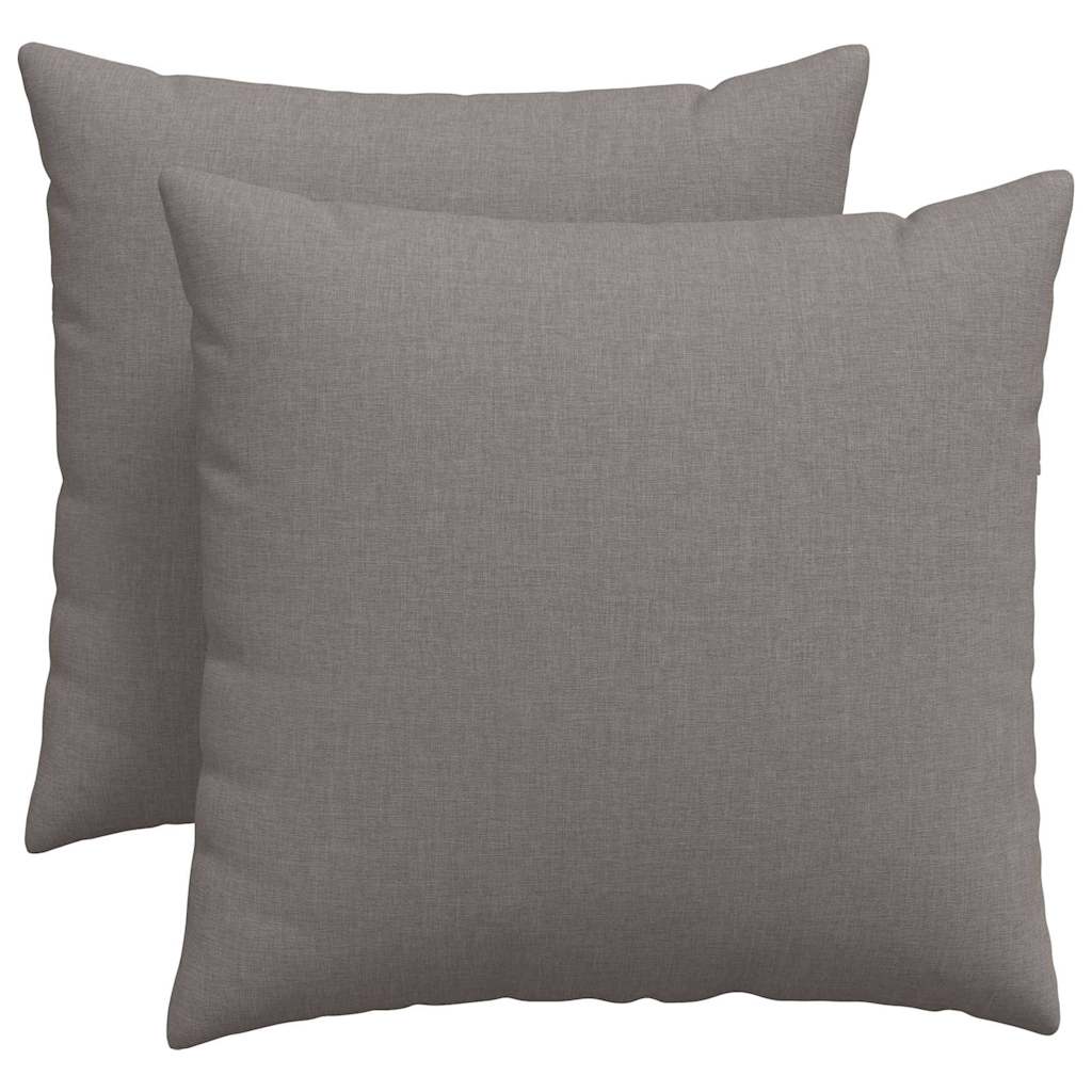 Coussins de canapé 2 pcs Taupe 50 x 50 cm tissu vidaXL - 2