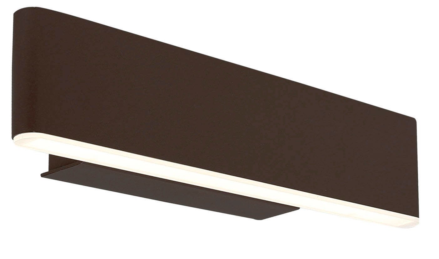 Kinkiet ścienny Nicoletta brązowo-biały LED 4W 4000K 300lm wym: 6 x 21 x 7 cm metal IP20 Candellux