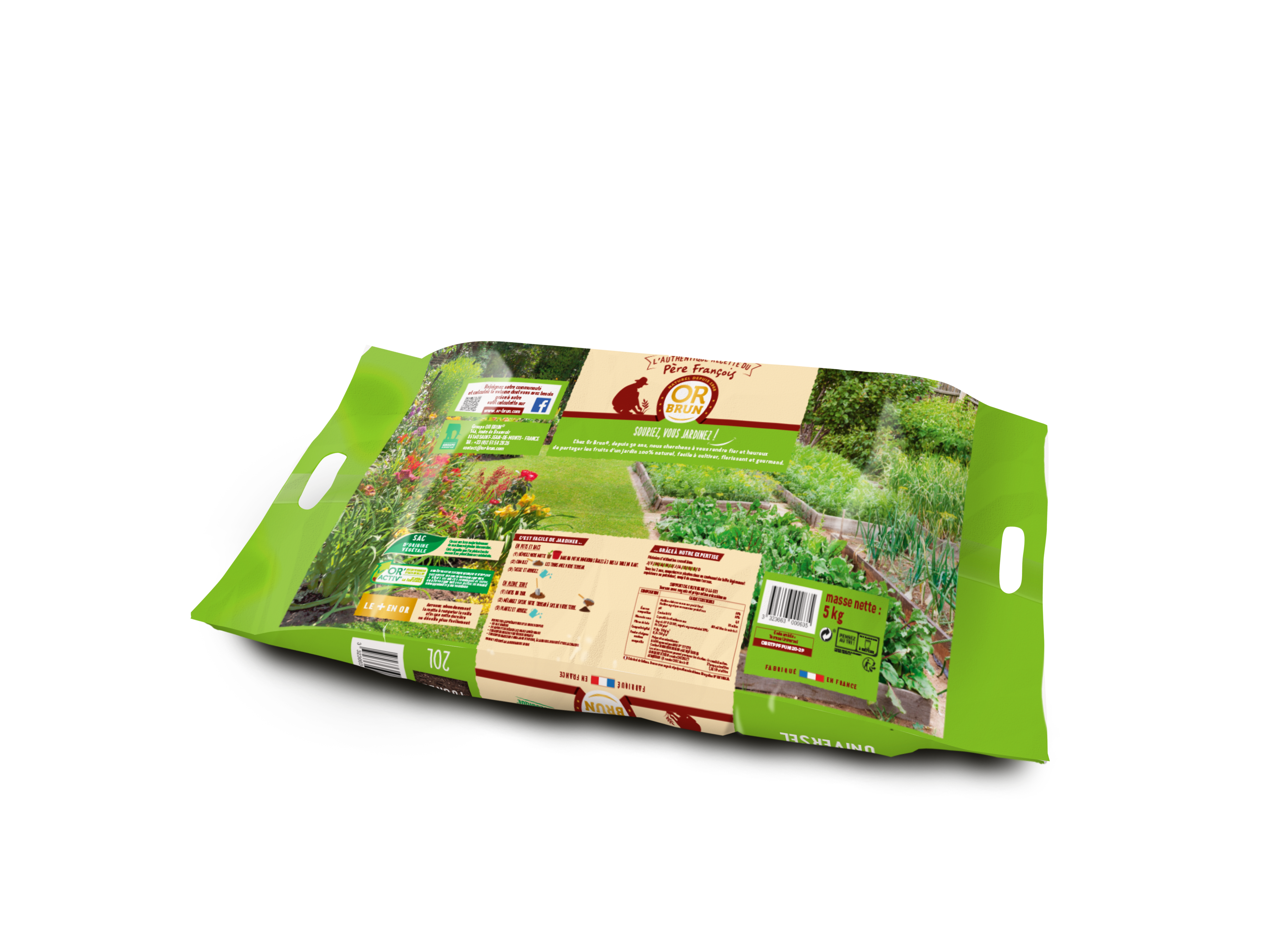 OR BRUN OBRTPFU20 -Terreau Ornemental du Père François - 20L -Fleurs & Arbustes - 5