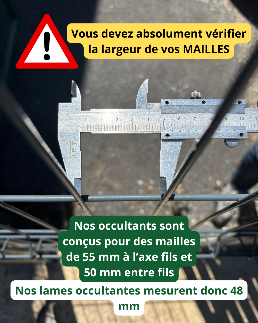 Kit lames occultantes rigide PVC Vert pour panneau rigide Haut 193 x Larg 250 cm - 2