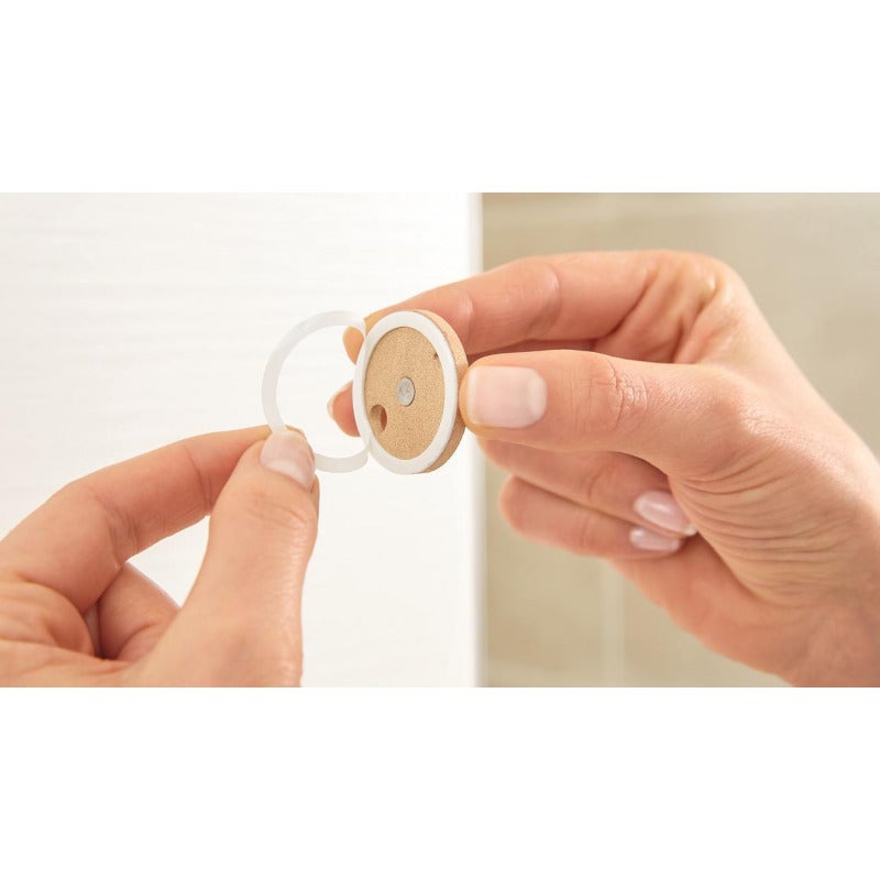 Tesa Draad Cestino angolare, alluminio cromato, facile installazione senza foratura (40226-00000-00) - 5