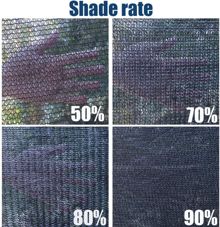 Filet pare-soleil de jardin 3*4m, pare-soleil de confidentialité, auvent d'ombrage de balcon de cour extérieure, filet de protection solaire - 5