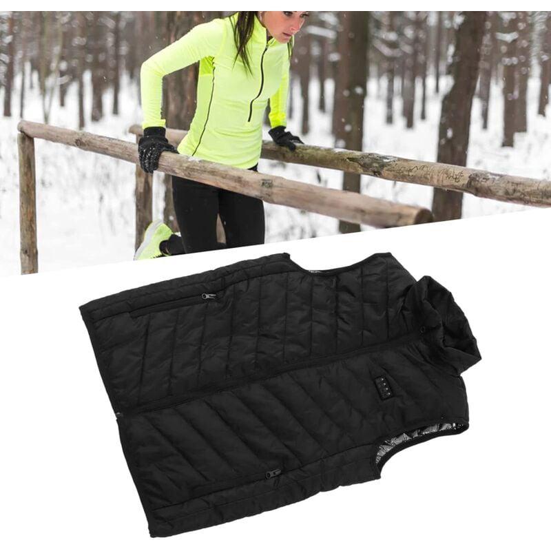 Gilet Chauffant Léger pour Hommes, Gilet Chauffant électrique Rechargeable Intelligent, Gilet Chauffant électrique Unisexe étanche à L'eau - 5