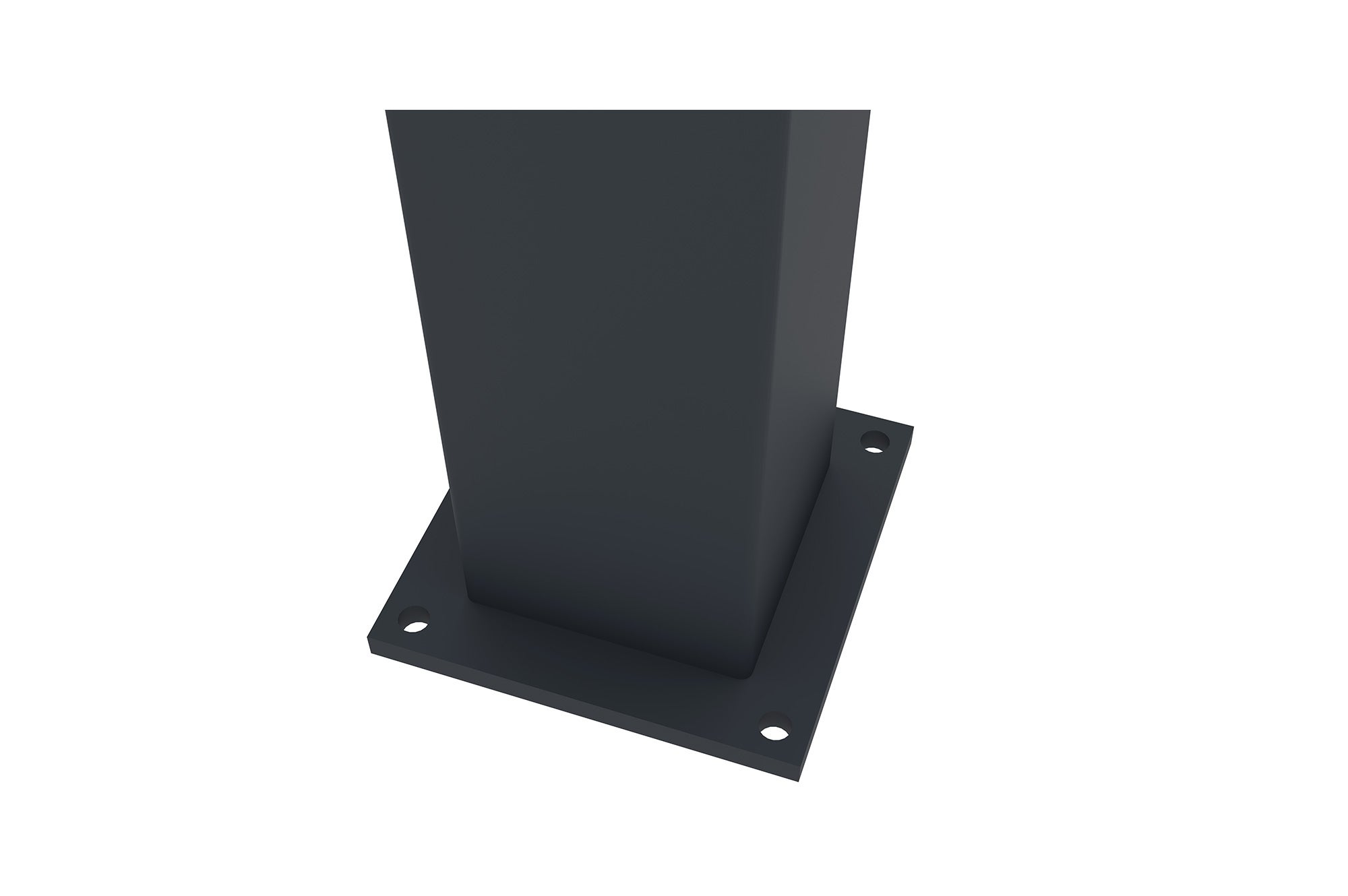 Lot de 4 poteaux EIFEL 10x10 en alu H.190cm - Gris anthracite - 9