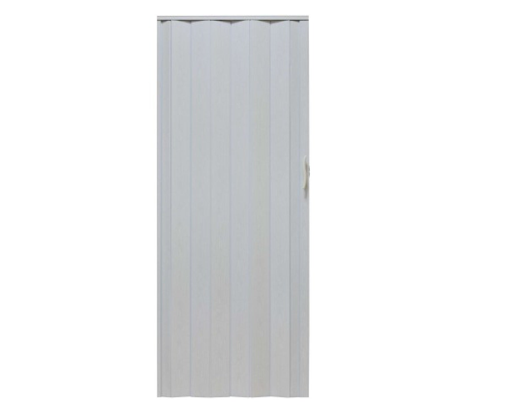 Drzwi harmonijkowe 001P BIAŁY DĄB MAT - 90 cm