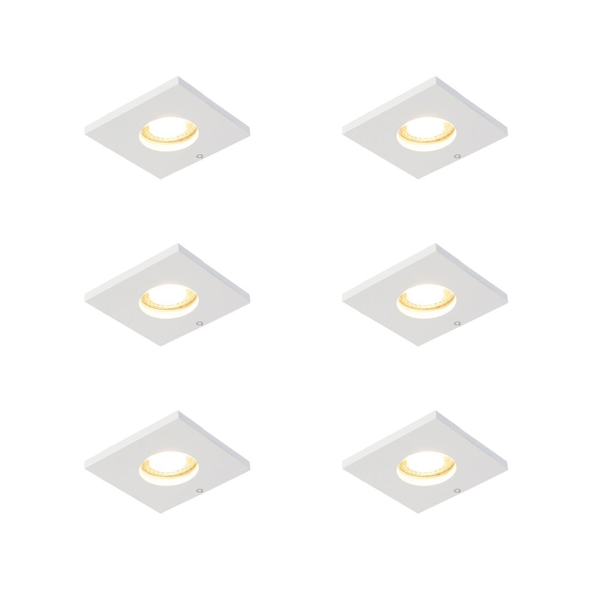Qazqa reflektor wpuszczany IP44 - 102825 -, gu10, max. 50w, kompatybilny z żarówką LED, 8.5cm, IP54oświetlenie wewnętrzne