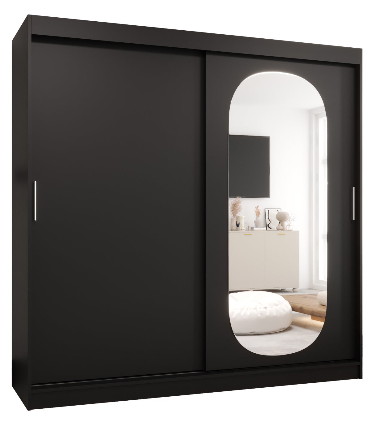 Szafa przesuwna garderoba ROYAL 200 x 62 x 200 cm Czarny