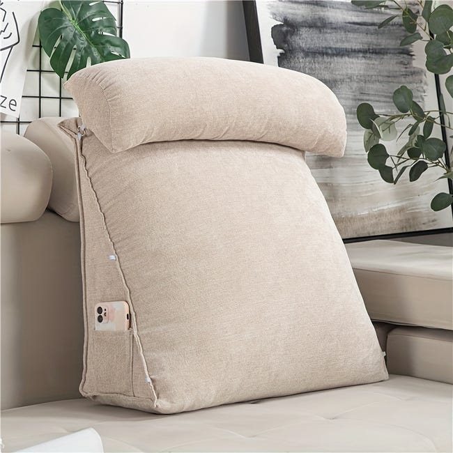 Cuscino di supporto lombare triangolare per schienale da lettura