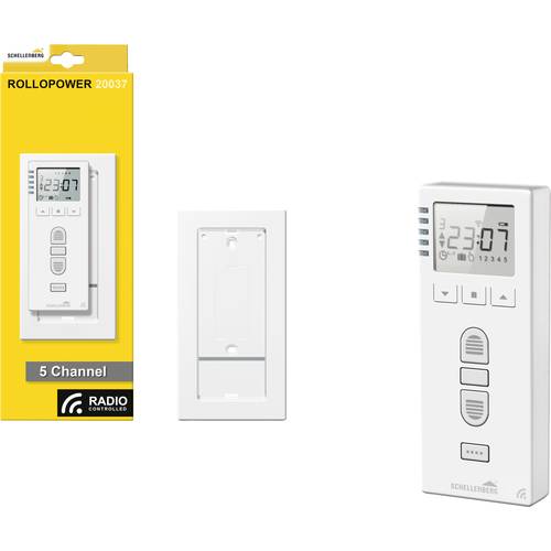 Reloj temporizador inhalambrico para persianas premium 20037 schellenberg