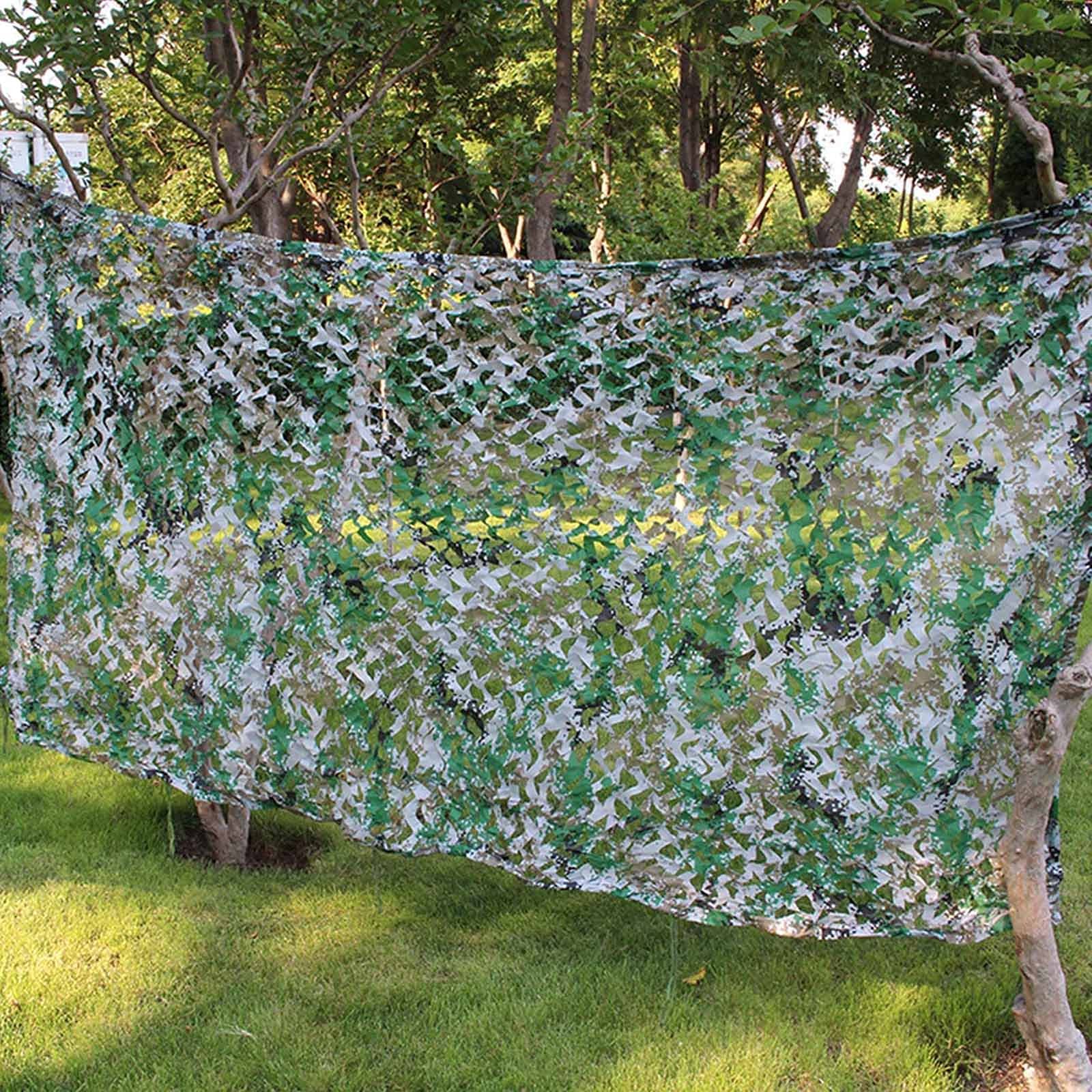 Filet De Camouflage Rinling Forêt – Protection Solaire, Chasse, Décoration Extérieure, Militaire (Tissu Oxford 150D)