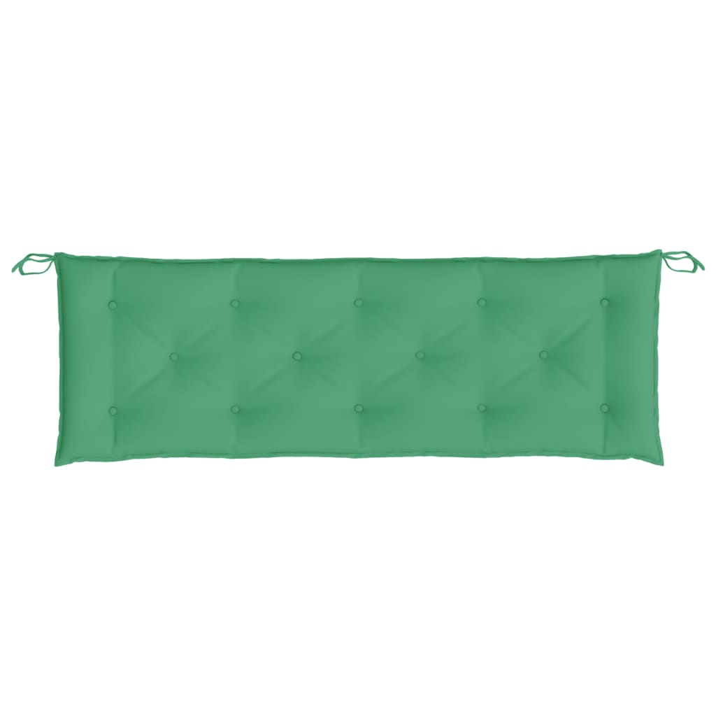Coussin de banc de jardin vert 150x50x7 cm tissu oxford - 4