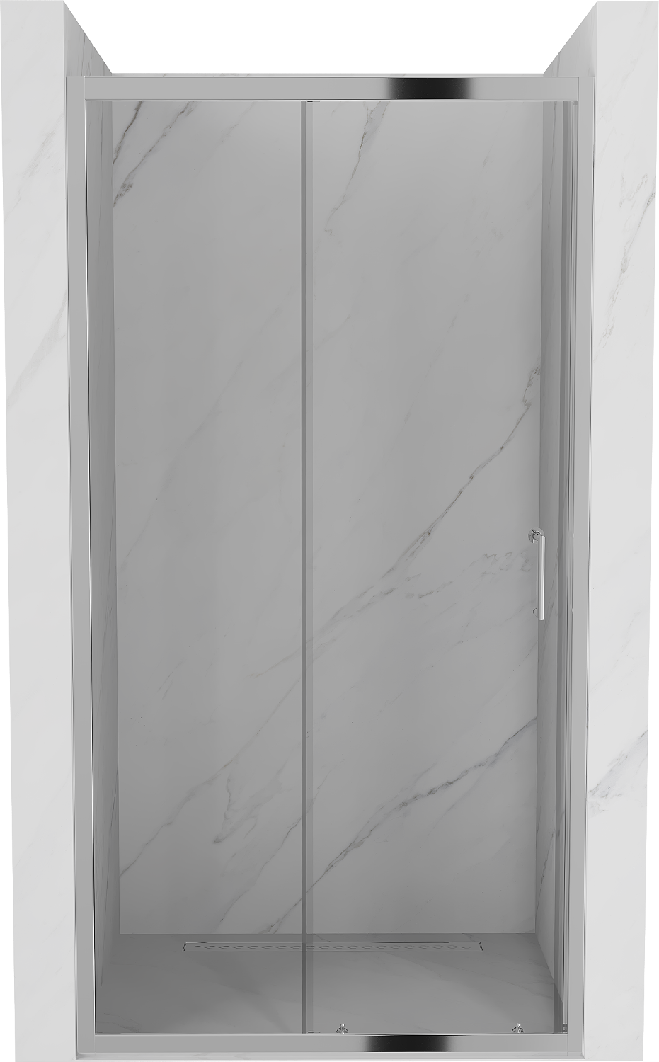 Mexen Apia drzwi prysznicowe rozsuwane 125 cm, transparent, chrom - 845-125-000-01-00