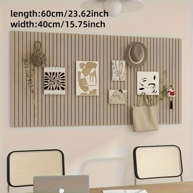 Bacheca Sughero Feltro Autoadesiva - Con Puntine E Note, 10 Pezzi - Foto 2