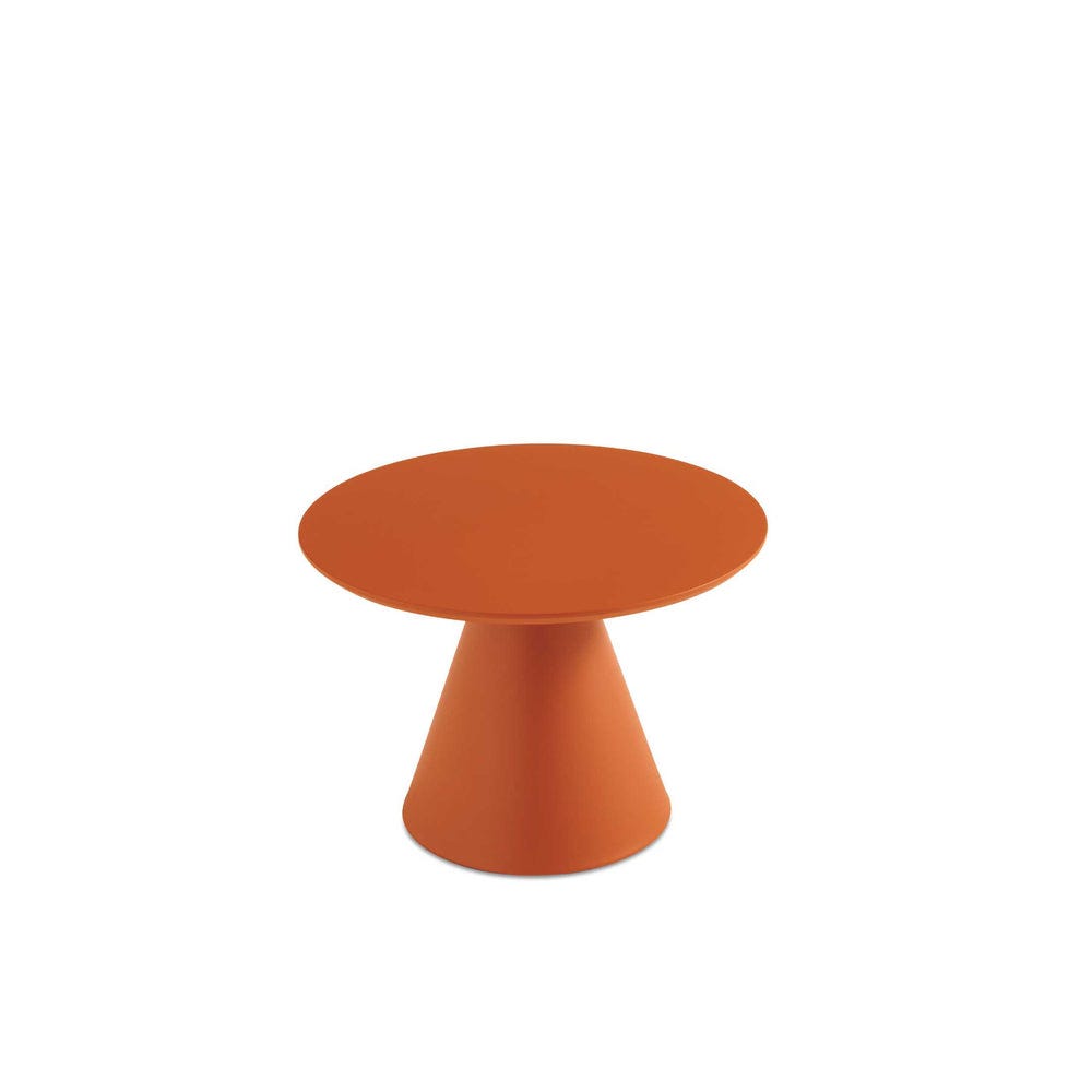 Table basse ronde polyvalente moderne cm Ø60x40h orange | Leroy Merlin