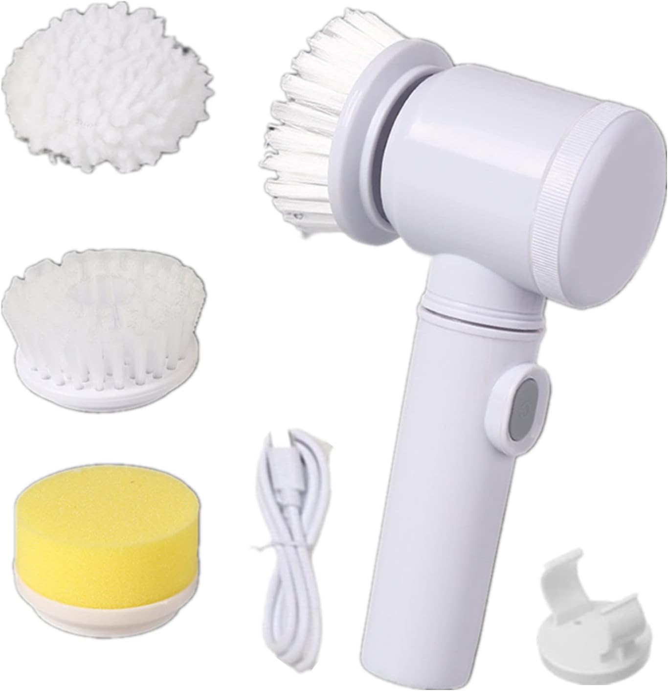 Cepillo de limpieza eléctrico, fregador giratorio de mano con 3 cabezales  de cepillo, kit de limpieza automática para bañera, cocina | Leroy Merlin