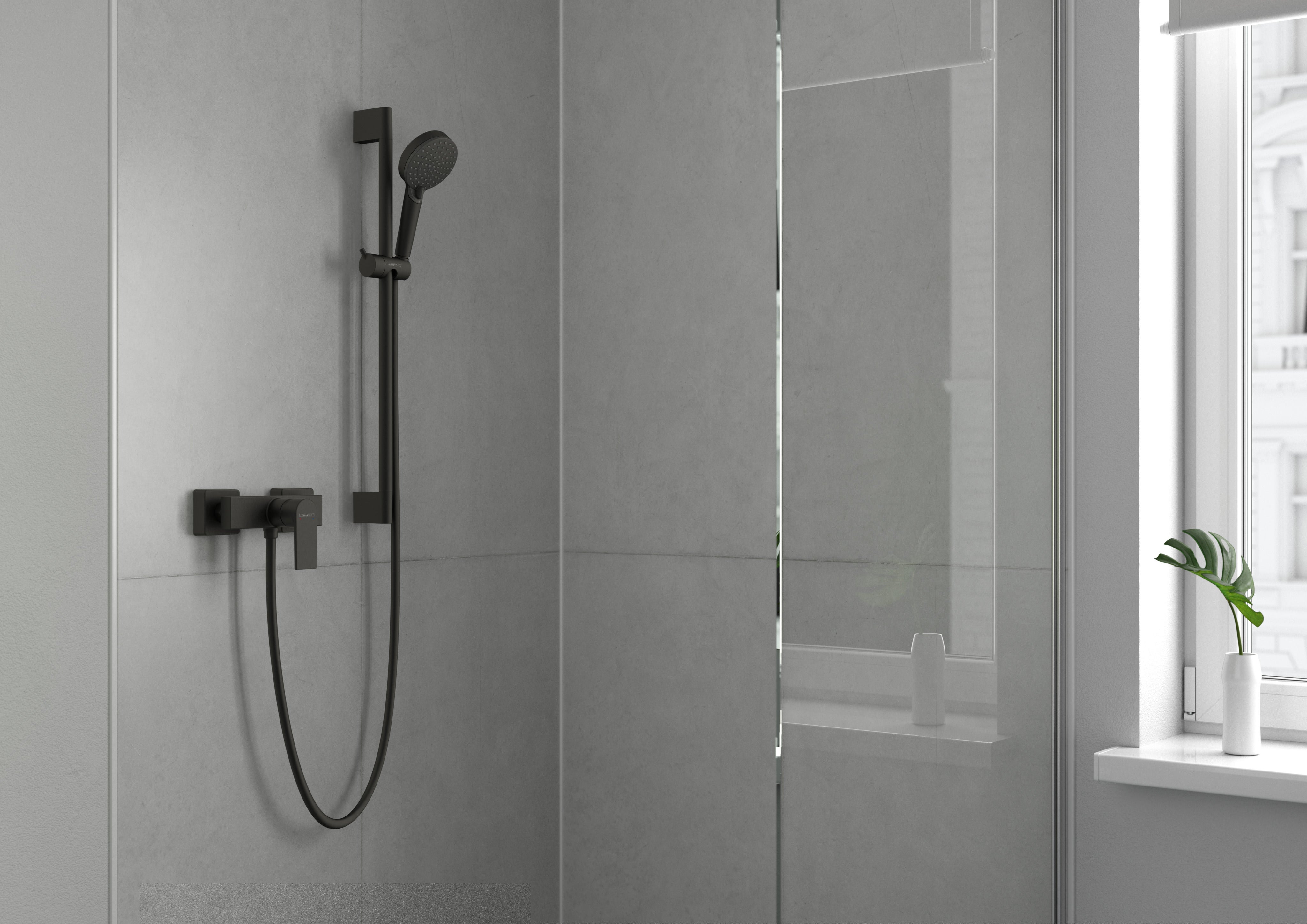 Mitigeur douche mécanique HANSGROHE Vernis Shape noir mat - 5