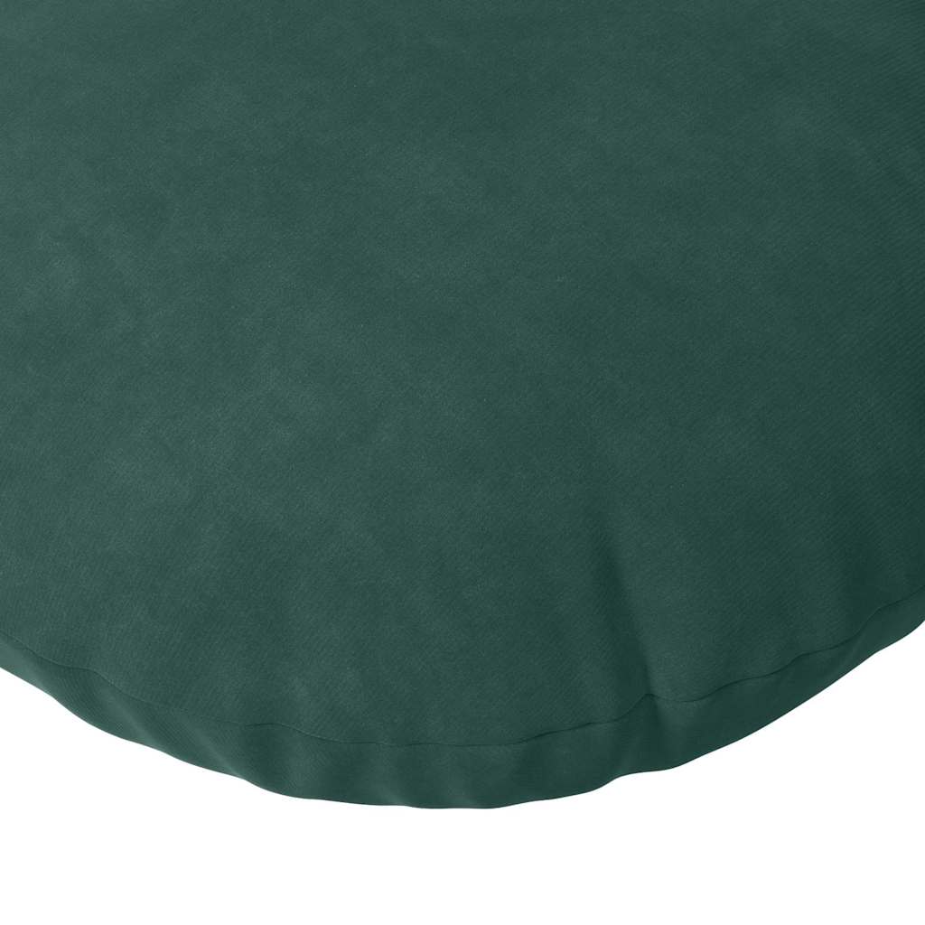 Cojines de asiento, 2 piezas, terciopelo, verde oscuro, Ø30 × 13 cm - 7