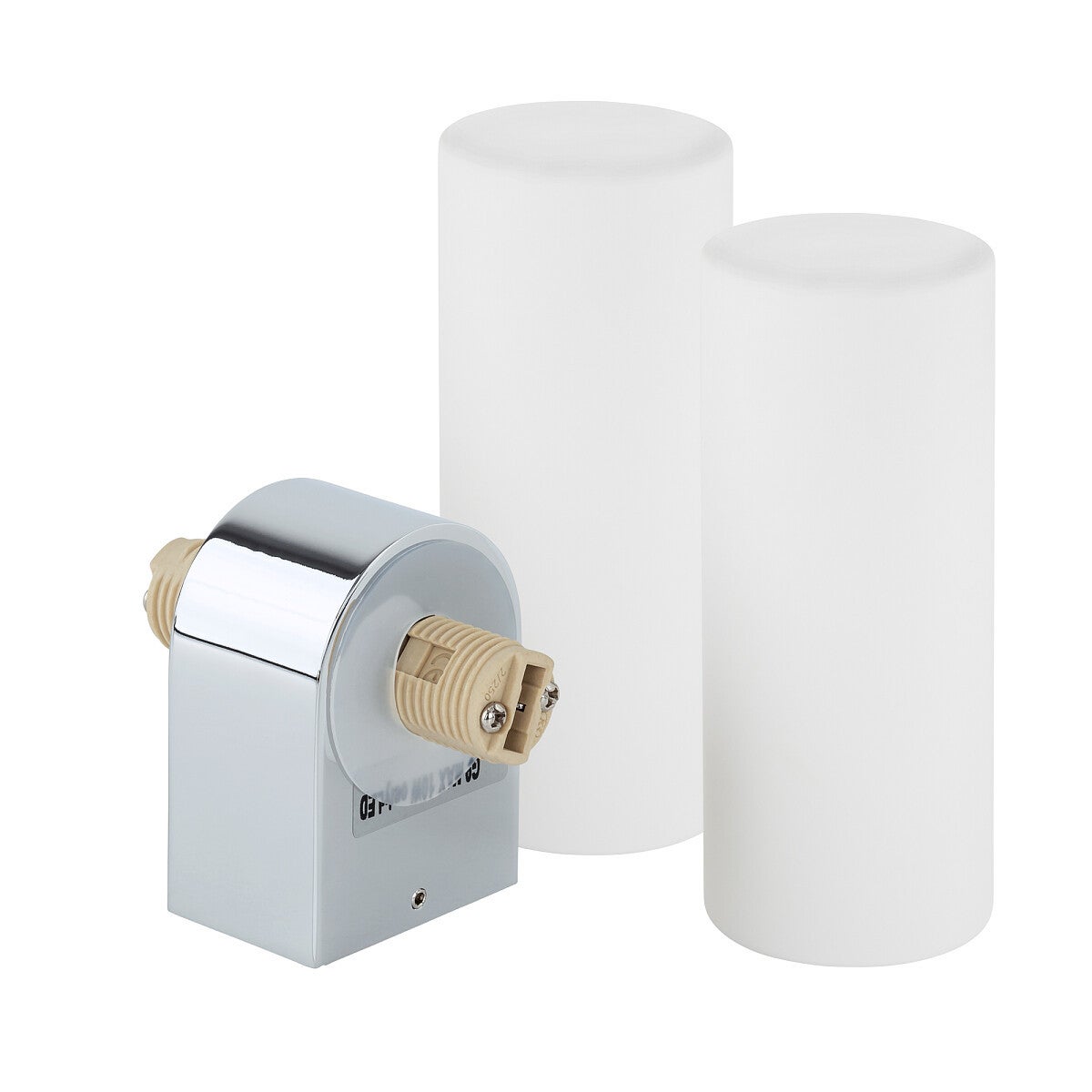 Kinkiet ścienny Natalie chromowany biały 2xG9x10W dwie tuby wym: 29,5 x 5 x 7 cm aluminium IP44 Nowodvorski Lighting - 4