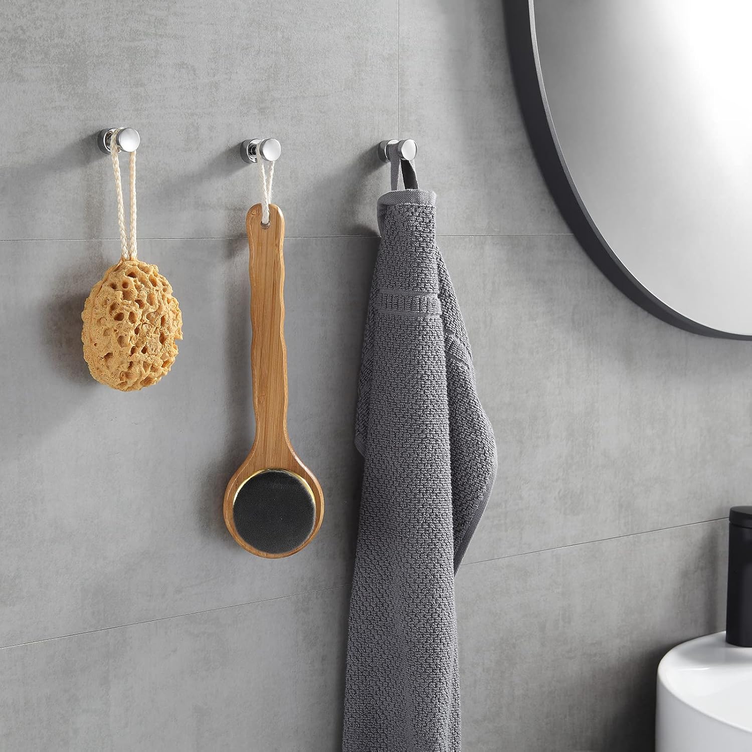 BOXOB Lot De 2 Crochets Muraux Pliables En Or Brossé