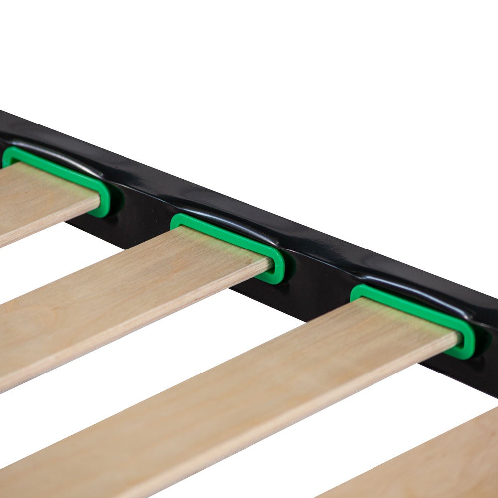 Rete letto una piazza e mezza ortopedica 120x190 con Telaio e Piedi in metallo a doghe flessibili in legno - Comprarredo - 4