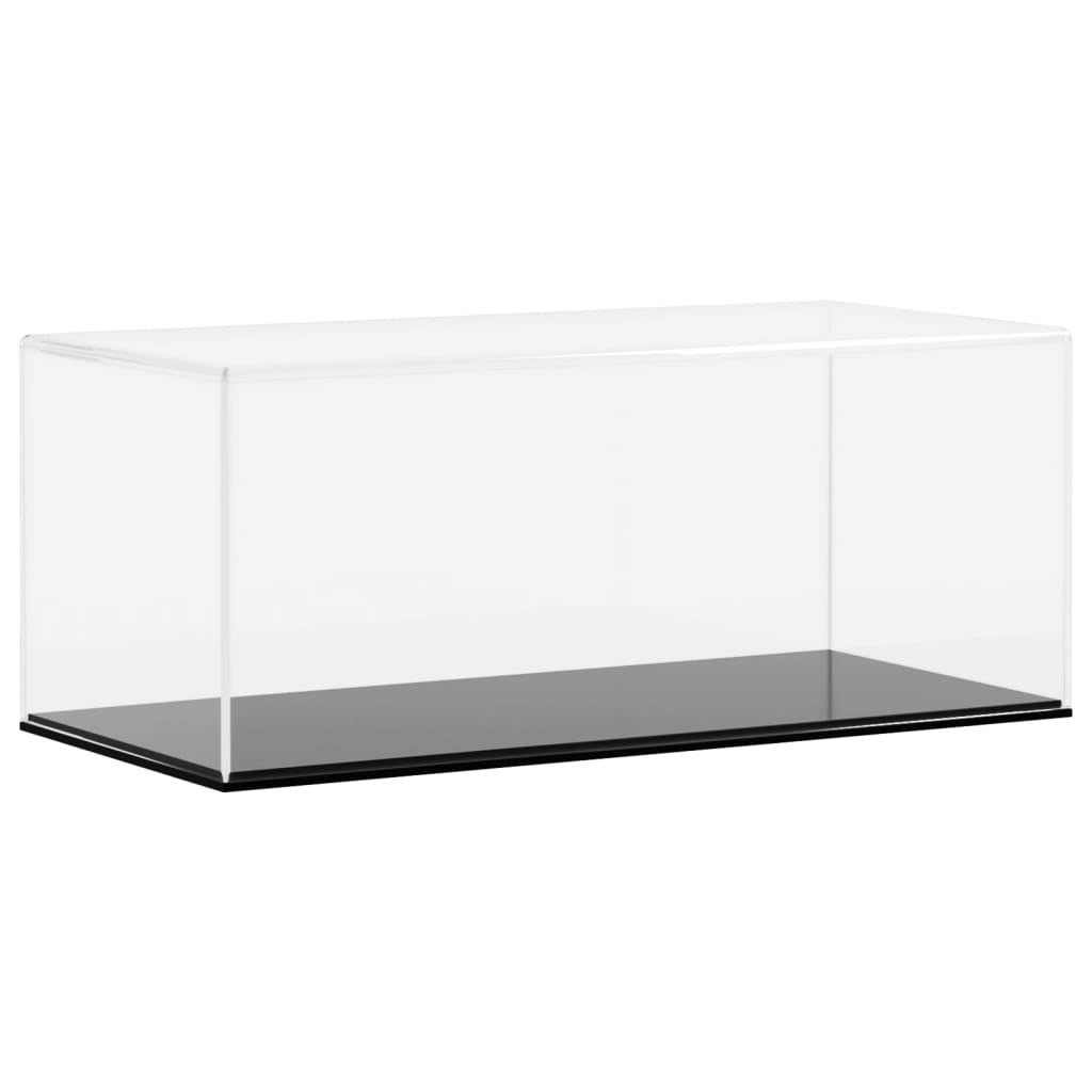 Vitrine en verre pour collection acrylique transparent à 3 niveaux pour figurines pop 27x13x36cm