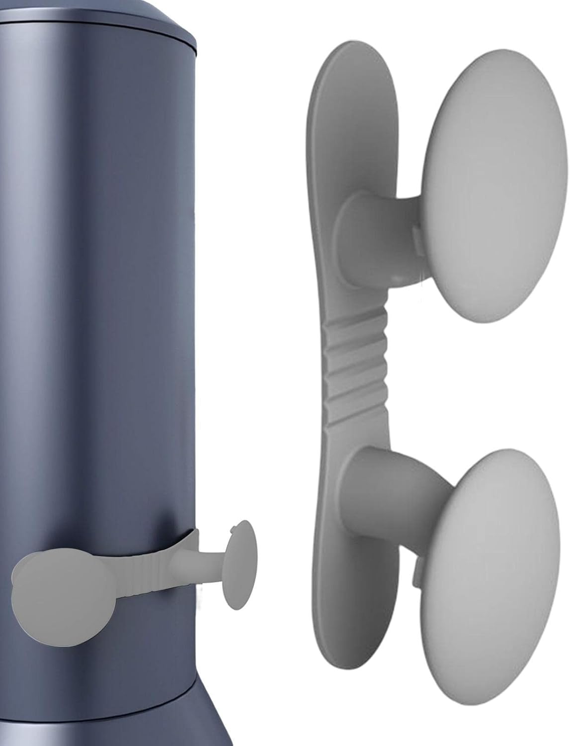Bęben na kabel, samoprzylepny uchwyt na kabel, akcesorium kuchenne do mikserów stojących, blenderów, ekspresów do kawy, szybkowarów (szary)