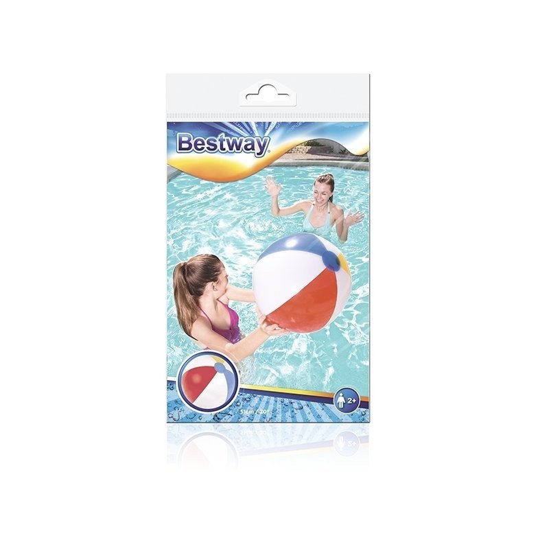 Dekoracyjna Piłka Napompowana Idealna do Ogrodu, Basenu i Plaży, Bezpieczna Zabawa dla Dzieci z Kolorowym Wzorem - Bestway - 2
