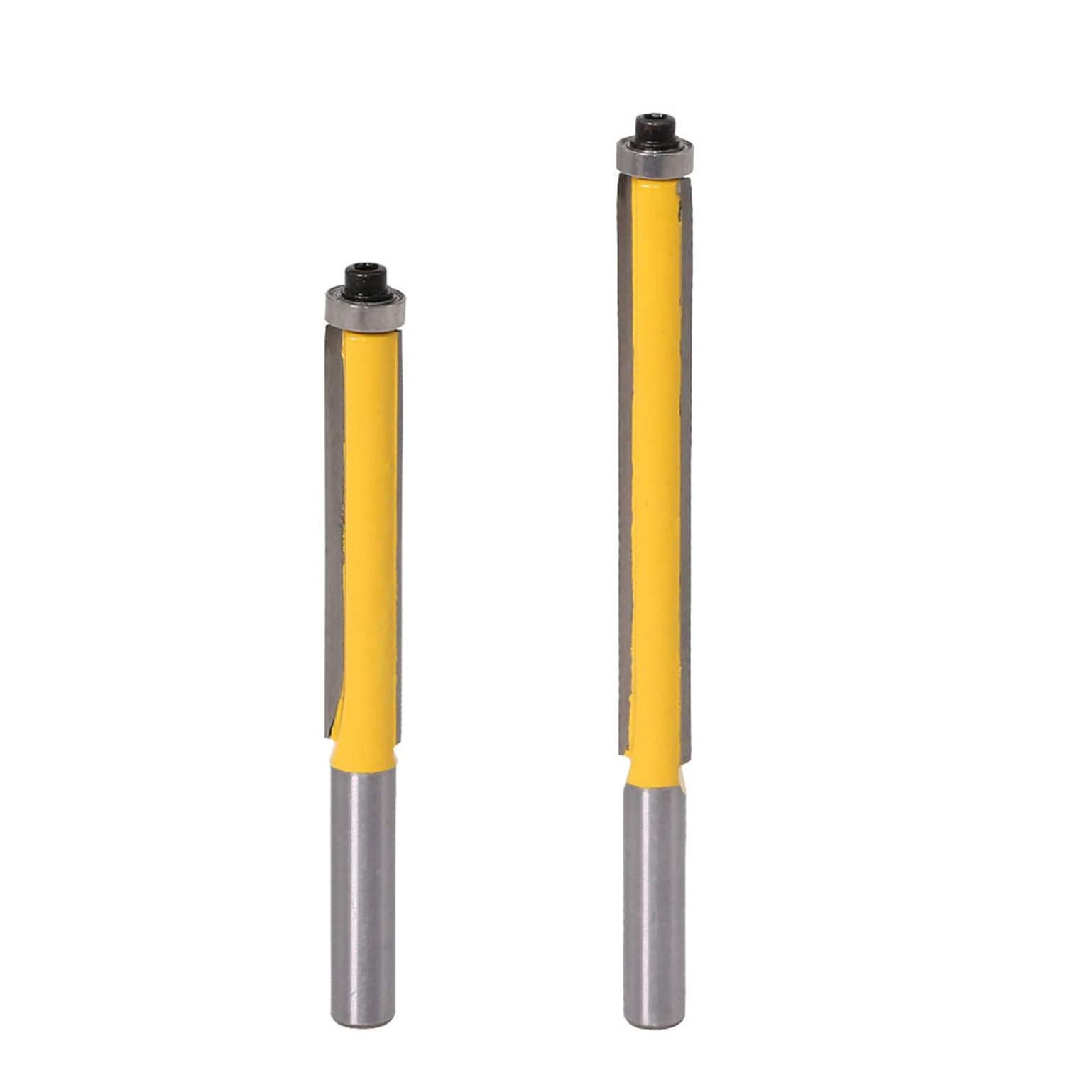 8mm Tige Fraise à Affleurer DingGreat 8mm - Fraise à Copier Extra Longue Avec Roulement - Pour Bois & Déroutage Fraise Copier 8mm Tige Fraise à Affleurer DingGreat 8mm - Fraise à Copier Extra Longue Avec Roulement - Pour Bois & Déroutage Fraise Copier