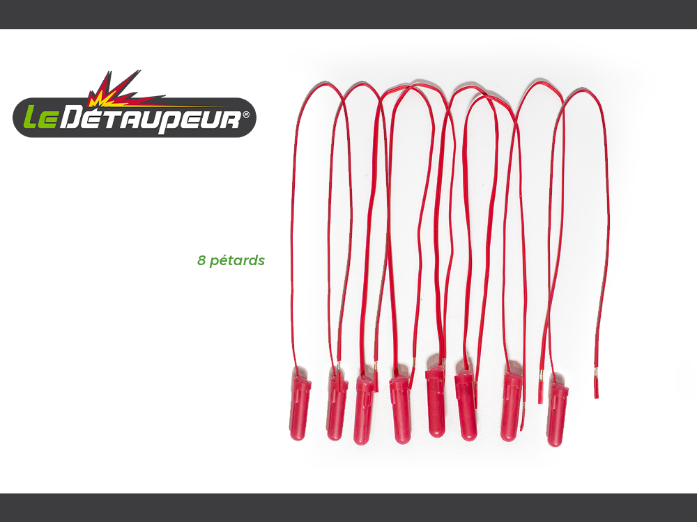 2 Recharges Pièges Anti Taupes et Rats Taupiers - 2 recharges de 8 pétards - Utilisables sous la Pluie et en Toute Sécurité - Système Exclusif - - 2