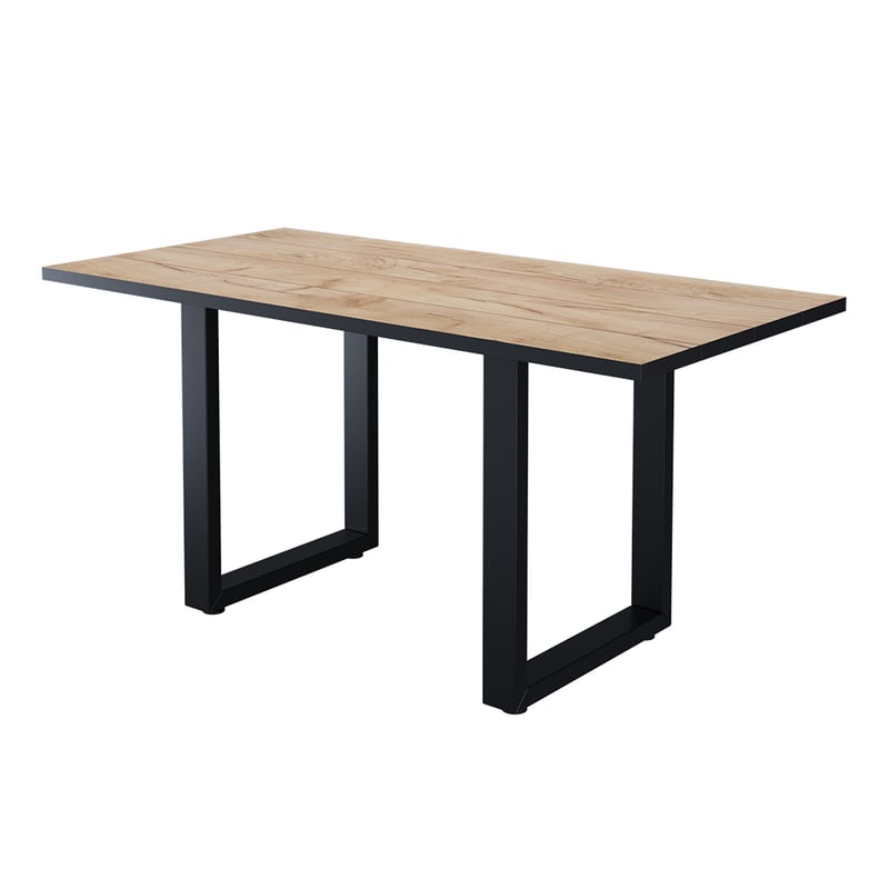 Vicco Stół do jadalni Livorno, Czarny/złoty dąb, 160 x 80 cm