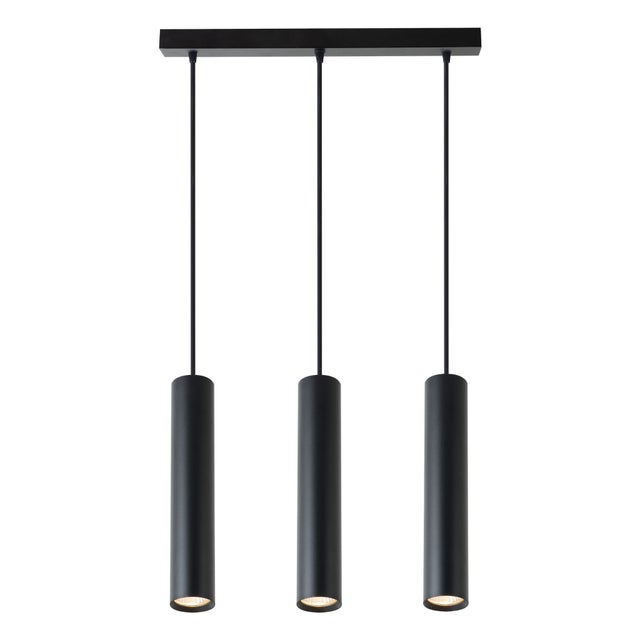 Lampa wisząca Keon LED GU10 3-punktowa 96 cm IP20 sufitowa slim czarna MasterLED