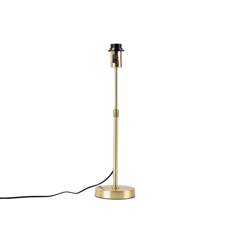 Qazqa nowoczesny lampa stołowa bez klosza - Parte - złoty/mosiężny, max. 60w, e27, 50cm, IP20 oświetlenie wewnętrzne
