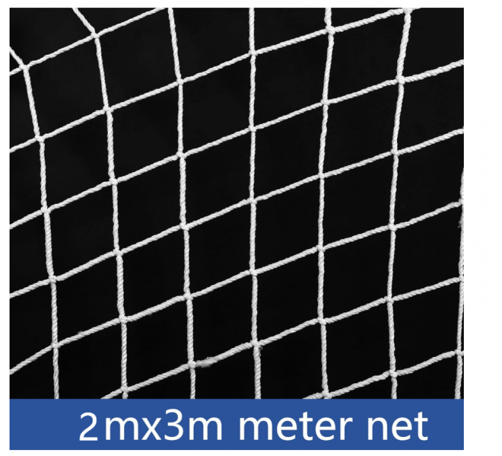 (Polyester, 2x 3m) Filet anti-chat pour balcon et jardin, filet de sécurité anti-pigeons et oiseaux pour chats, filet de protection pour fenêtre - 2