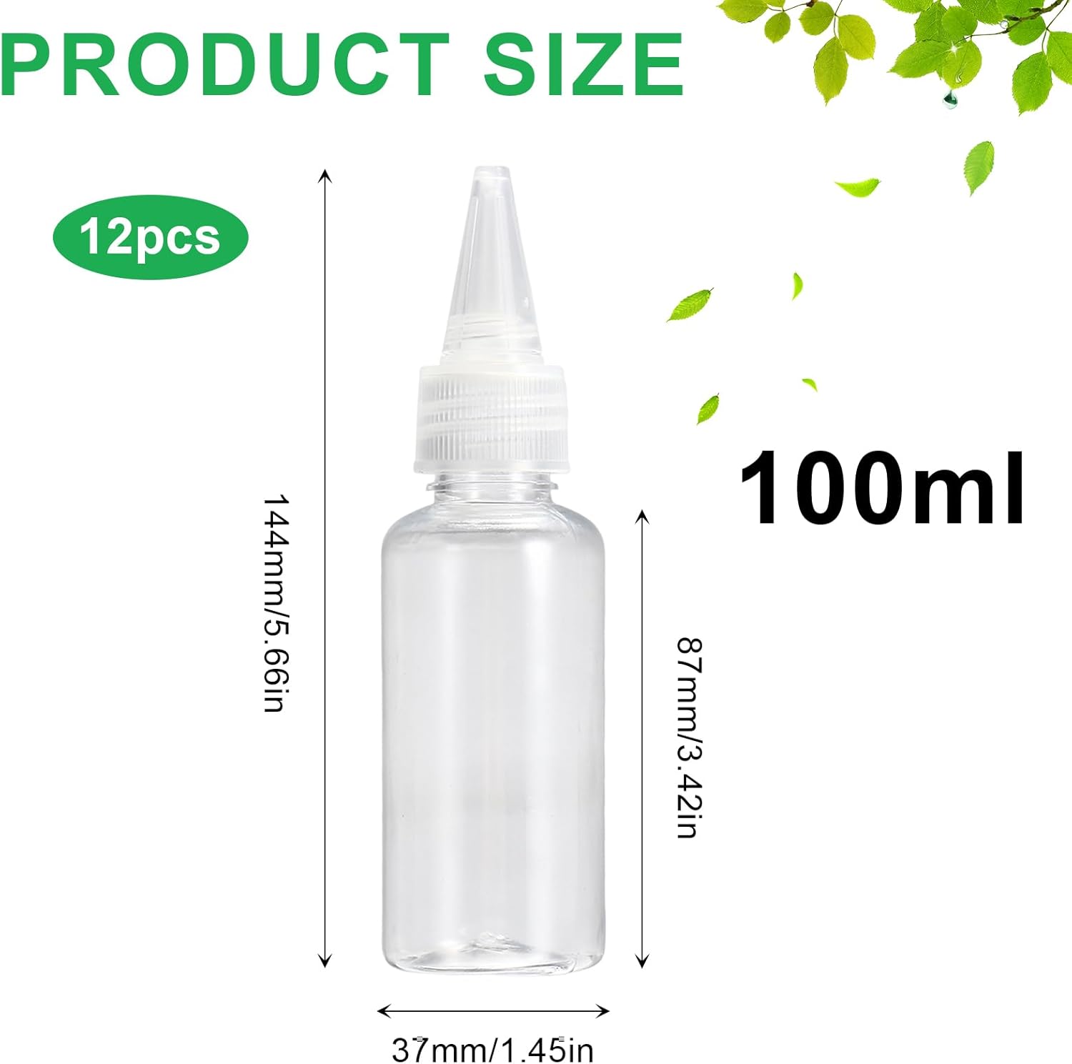 12 bouteilles de sauce en plastique vides de 100 ml avec bouchons pour  liquide. | Leroy Merlin