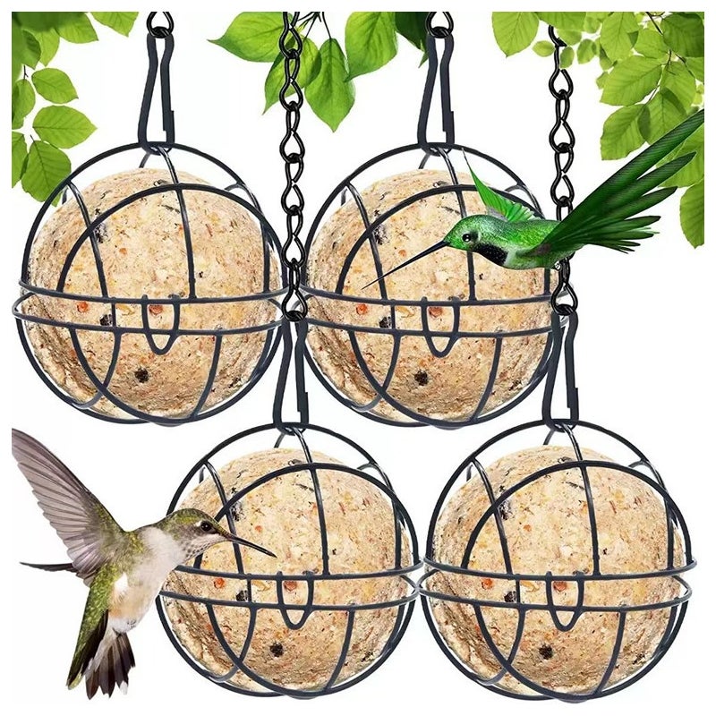 Zestaw 4 karmników dla ptaków dzikich, karmniki wiszące
