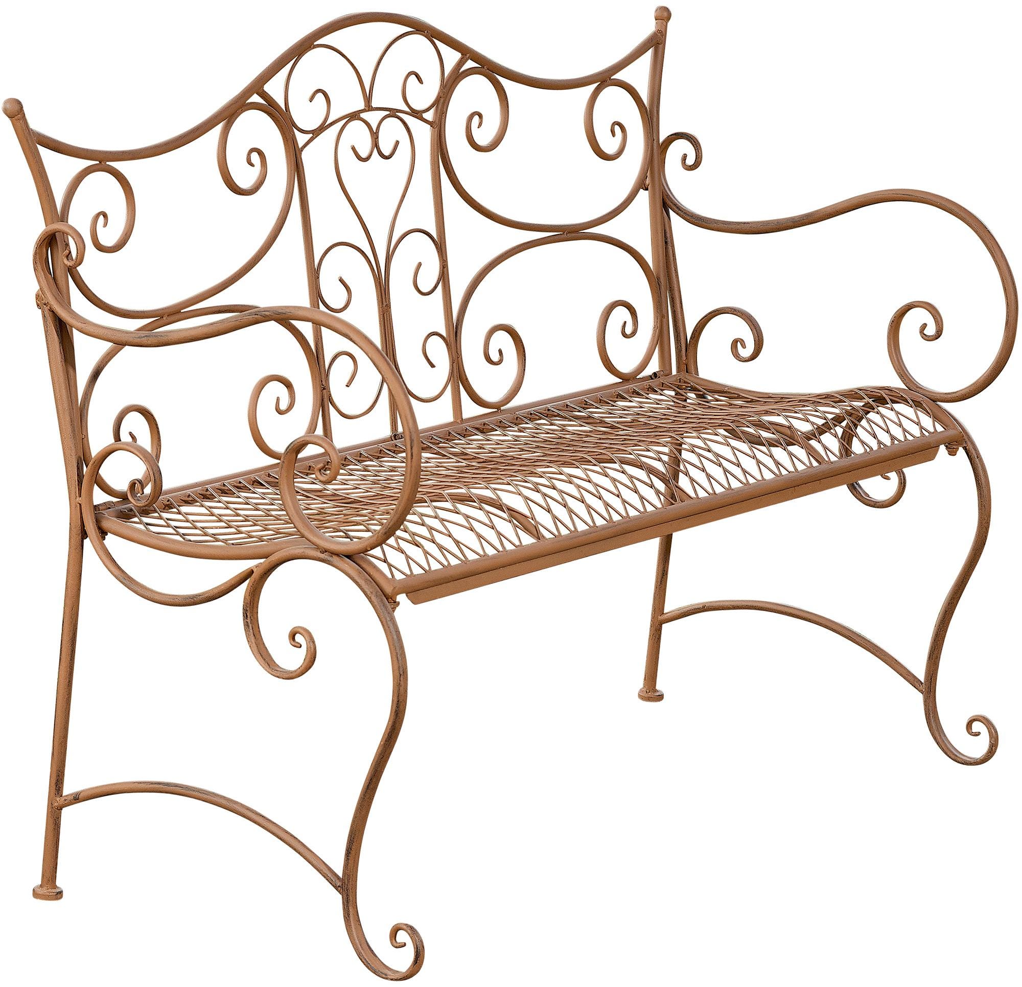 Banc de jardin 95 cm Fer Blanc antique - BANC D'EXTERIEUR - Cdiscount Banc de jardin 95 cm Fer Blanc antique - BANC D'EXTERIEUR - Cdiscount