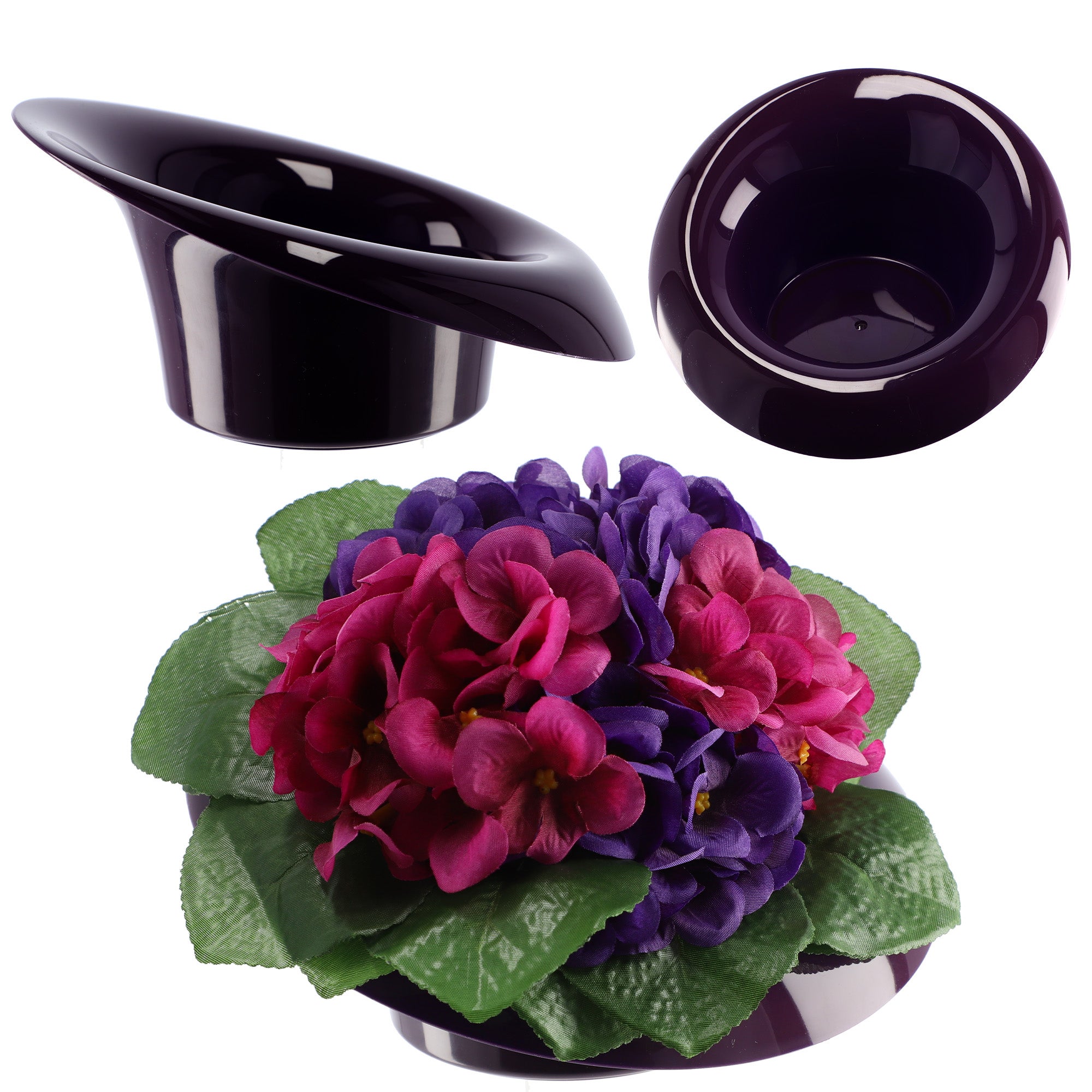 DONICZKA OSŁONKA DO KOMPOZYCJI KOMPOZYCJE STROIK BAZA IKEBANA FIOLET 12cm