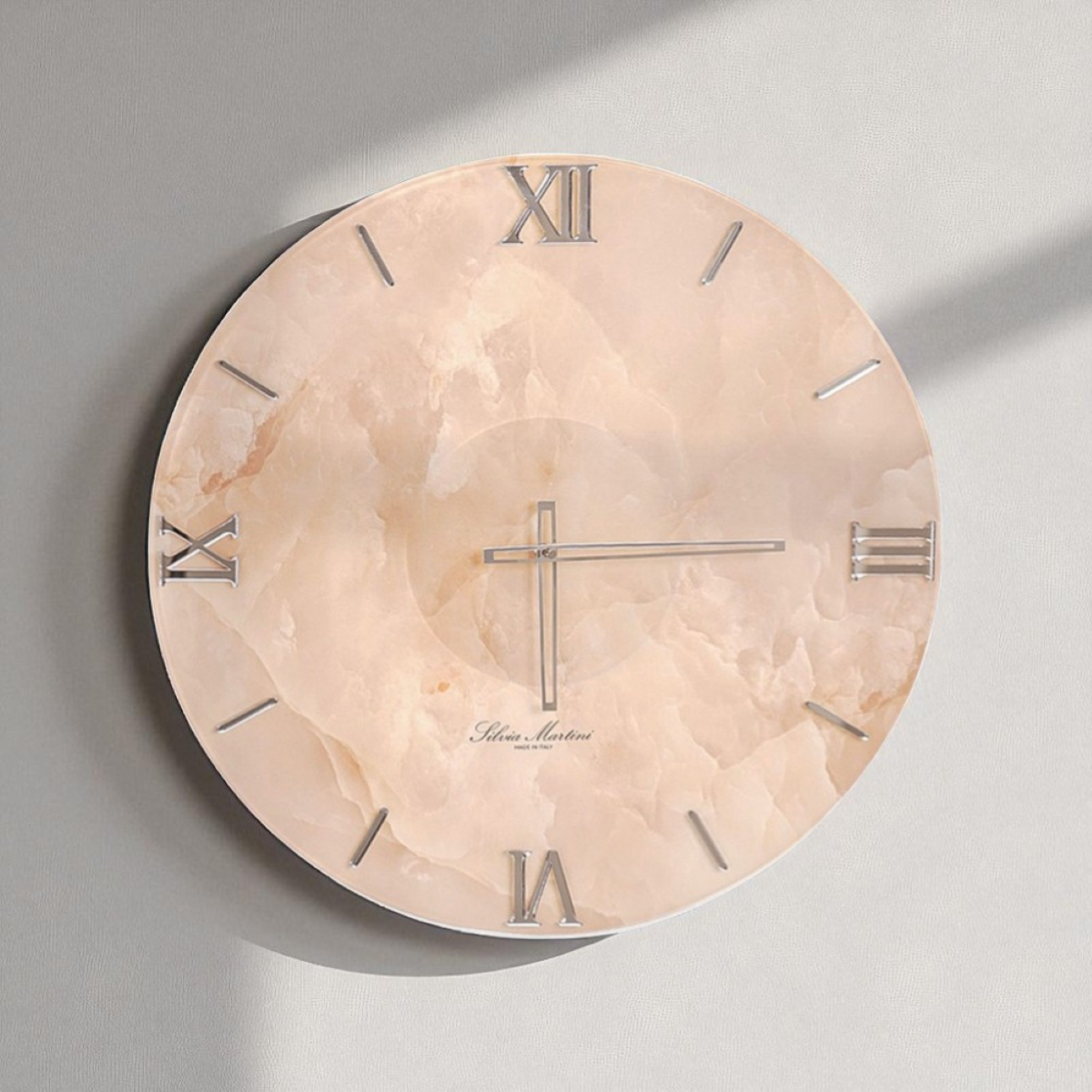 Orologio Da Parete Radiocontrollato Perel 40 Cm, In Alluminio Argentato Con Sincronizzazione DCF