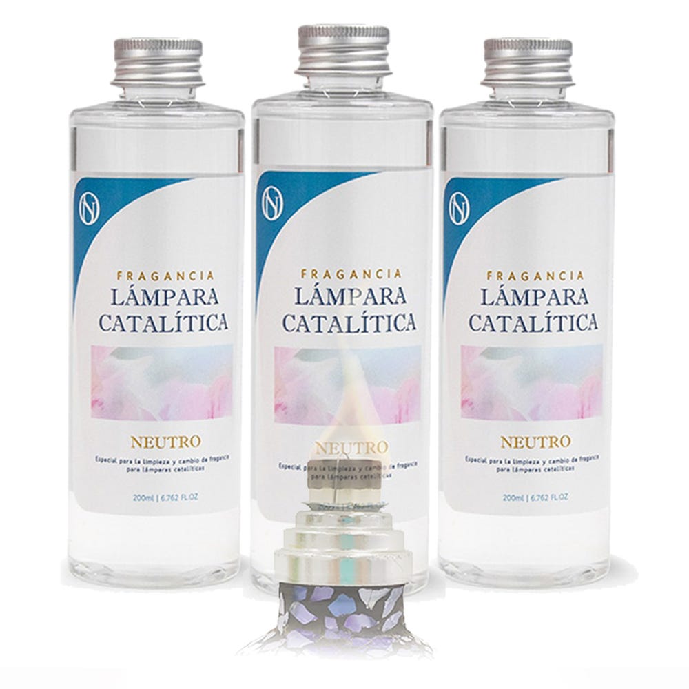 Pack conomie 3x Parfum Neutre pour Lampe Catalytique (200ml) : Liquide nettoyant neutre : pour nettoyer les mches et changer de parfum | Leroy Merlin Pack conomie 3x Parfum Neutre pour Lampe Catalytique (200ml) : Liquide nettoyant neutre : pour nettoyer les mches et changer de parfum | Leroy Merlin