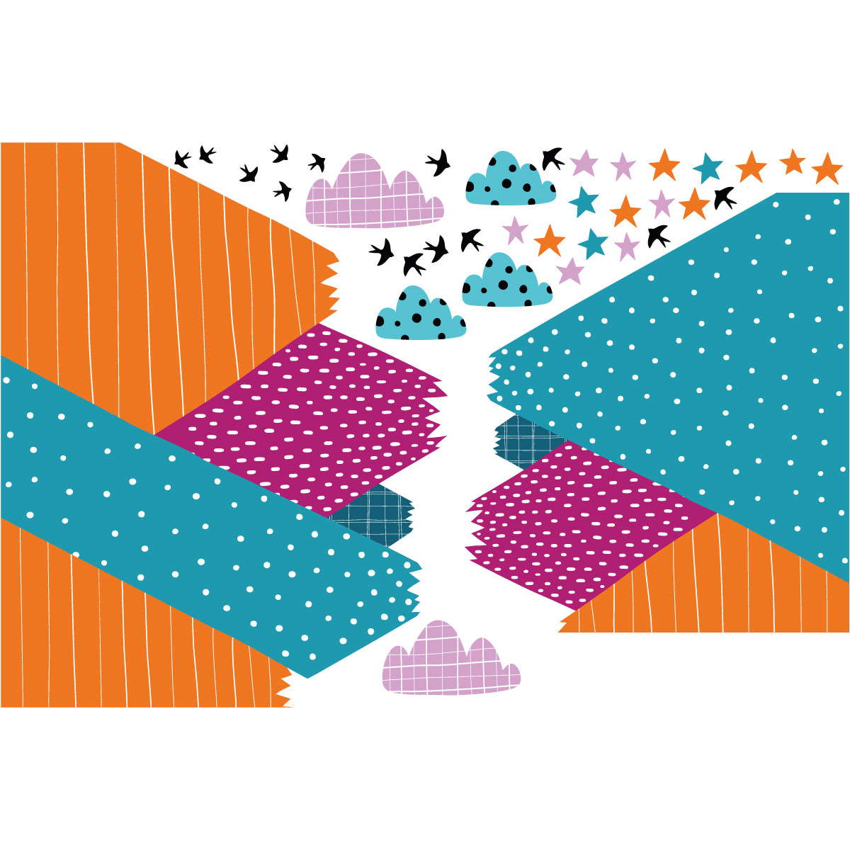 Adesivo bambino di montagna scandinavo nitika - Sticker adesivo - adesivi murali - 70x105cm - 4