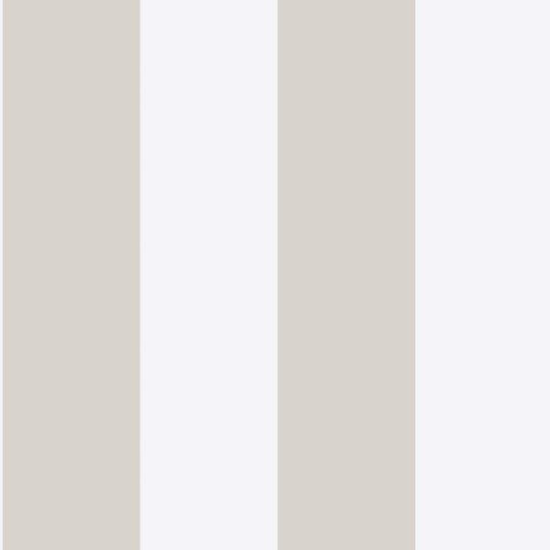 Papel pintado rayas beige y blanco - 53 cm x 10.05 m - borastapeter