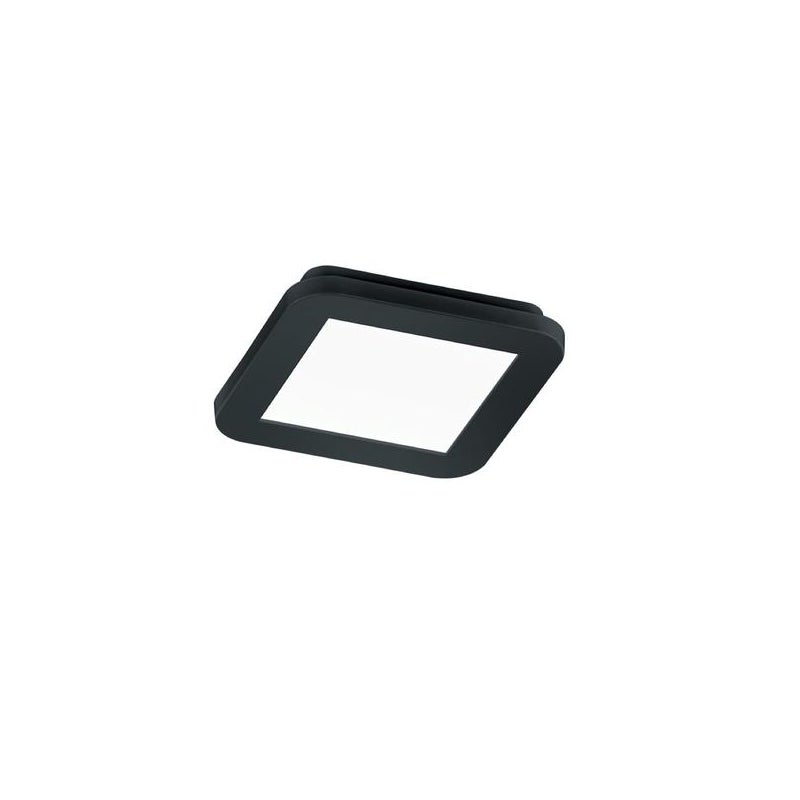 Plafon kwadratowy CAMILLUS LED 10W Ciepła biel 850 lm czarno-biały wym:3x17x17cm IP44 RL