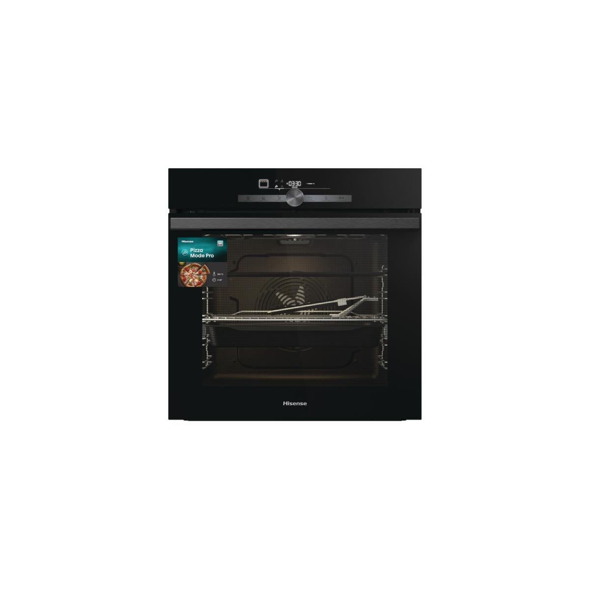 Four Multifonction Hisense BI350BGPZ 77 L - Fonction Pizza 3 Min 30 à 350°C - Plaque Antiadhésive Incluse - Pyrolyse - 23 Programmes - 6
