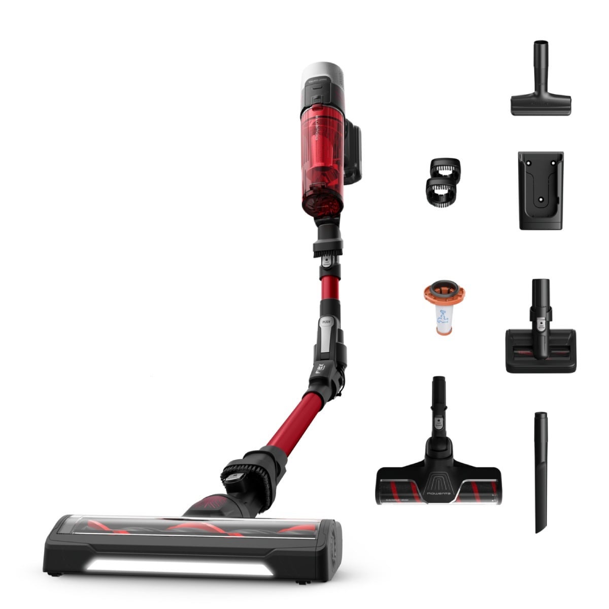 Aspirator vertical Rowenta X-Force Flex 9.60 Complete RH2099WO, 250W, 45 minute autonomie, 3 trepte de putere
