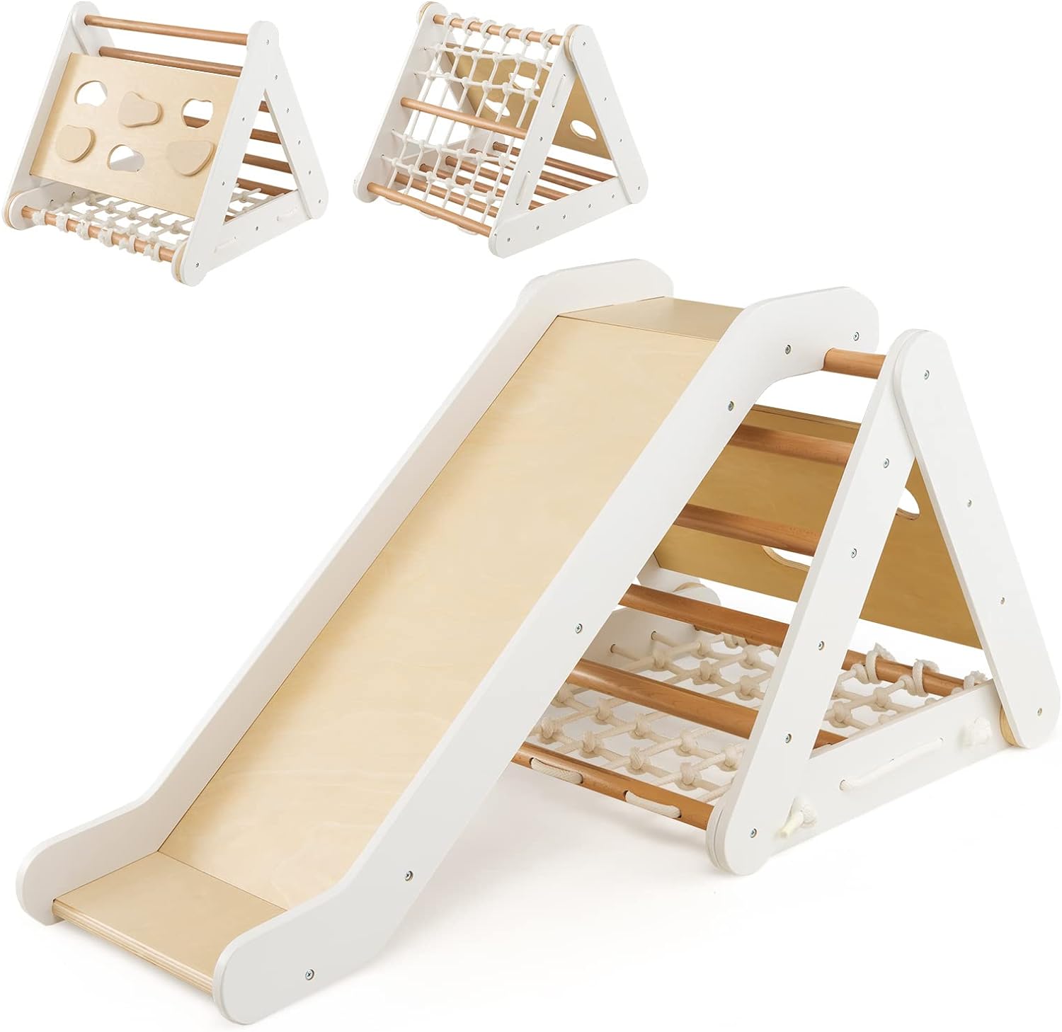 Appendiabiti Da Terra Per Bambini Smartwood - Legno Naturale, Design Montessori TIPI M, 97x63x36 Cm - Foto 2