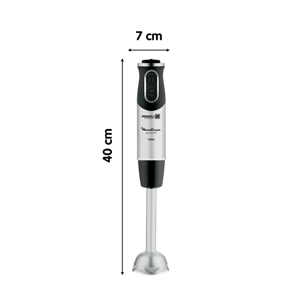 Blender ręczny Moulinex DD6578 1000 W 10 prędkości czarny i stal - 2